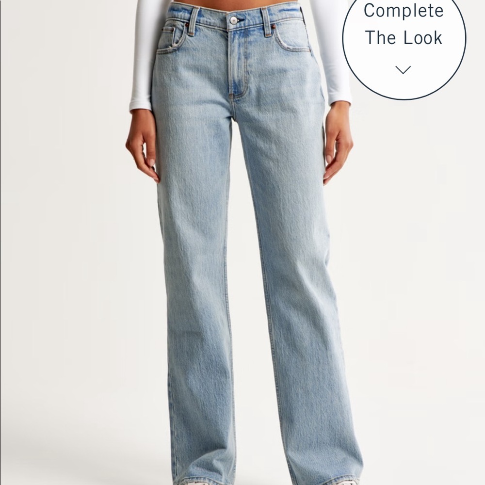 Abercrombie Low Rise Baggy Jean
